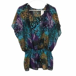 Cato Women’s Blouse Colorful animal print